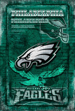 Philadelphia Eagles Artwork – Eagles Football Map Wall Art Print for Fans