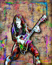Ace Frehley KISS Poster, KISS Colorful Pop Art Tribute Fine Art