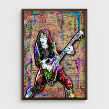 Ace Frehley KISS Poster, KISS Colorful Pop Art Tribute Fine Art
