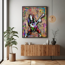 Ace Frehley KISS Poster, KISS Colorful Pop Art Tribute Fine Art