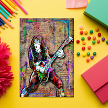 Ace Frehley KISS Poster, KISS Colorful Pop Art Tribute Fine Art