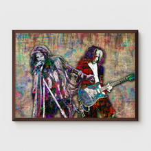 Aerosmith Poster, Steven Tyler and Joe Perry of Aerosmith Gift, Aerosmith Fine Art