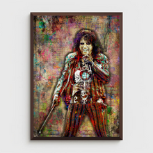 Alice Cooper Poster, Alice Cooper Band Gift, Alice Cooper Vintage Like Tribute Fine Art