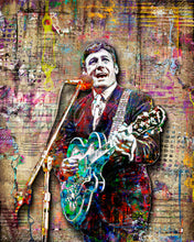 Carl Perkins Poster, Carl Perkins Guitar Tribute Fine Art