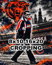 Mike Ditka Tribute Chicago Bears Poster | 1985 Bears Football Wall Art & Gift