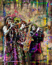 Chicago Horn Section Poster, Danny, Walter & James  of Chicago Print Fine Art