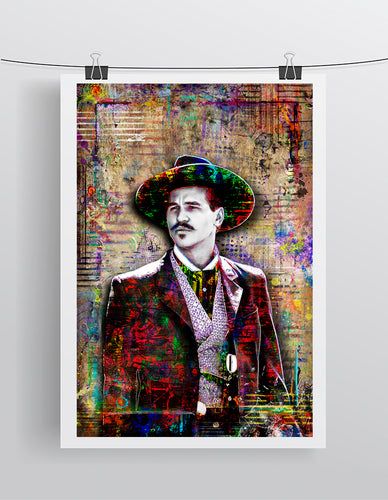 Doc Holiday Val Kilmer Poster, Tombstone Tribute Fine Art