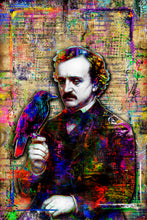 Edgar Allan Poe Pop Art Poster, Edgar Allan Poe Tribute Fine Art