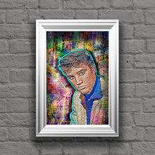 Elvis Presley Poster, Elvis Pop Art Portrait Tribute Fine Art