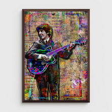 George Harrison in The Beatles Poster, George Harrison Tribute Fine Art