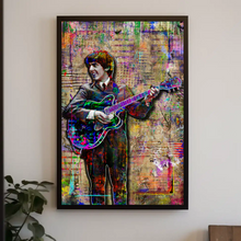 George Harrison in The Beatles Poster, George Harrison Tribute Fine Art