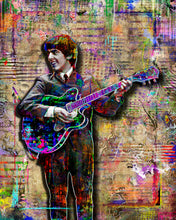 George Harrison in The Beatles Poster, George Harrison Tribute Fine Art