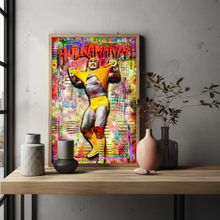 Hulk Hogan Pop Art Poster, Hulk Hogan Hulkamania Tribute Fine Art