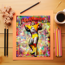 Hulk Hogan Pop Art Poster, Hulk Hogan Hulkamania Tribute Fine Art