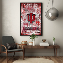 Indiana University Hoosiers Poster, IU Hoosiers Print, Hoosiers Picture