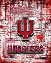 Indiana University Hoosiers Poster, IU Hoosiers Print, Hoosiers Picture