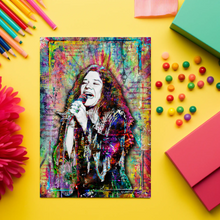 Janis Joplin Pop Art Poster, Janis Joplin Hippie Fine Art
