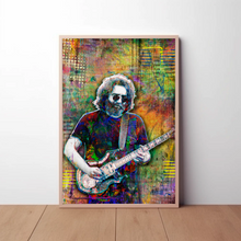 Jerry Garcia Poster, Jerry Garcia Vertical Gift, Grateful Dead Tribute Fine Art