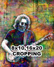 Jerry Garcia Poster, Jerry Garcia Vertical Gift, Grateful Dead Tribute Fine Art