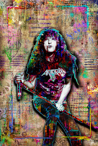 Joey Belladonna Anthrax Poster, Anthrax Pop Art Tribute Fine Art