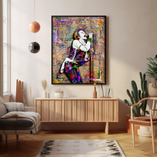 Johnny Rotten Pop Art Poster, Sex Pistols Tribute Fine Art