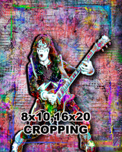 KISS Ace Frehley Poster, KISS Colorful Pop Art Tribute Fine Art