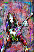 KISS Ace Frehley Poster, KISS Colorful Pop Art Tribute Fine Art