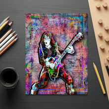 KISS Ace Frehley Poster, KISS Colorful Pop Art Tribute Fine Art