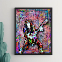 KISS Ace Frehley Poster, KISS Colorful Pop Art Tribute Fine Art
