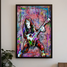 KISS Ace Frehley Poster, KISS Colorful Pop Art Tribute Fine Art