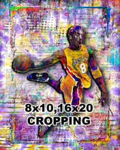 Kobe Bryant Pop Art Poster, Lakers Tribute Fine Art