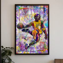 Kobe Bryant Pop Art Poster, Lakers Tribute Fine Art