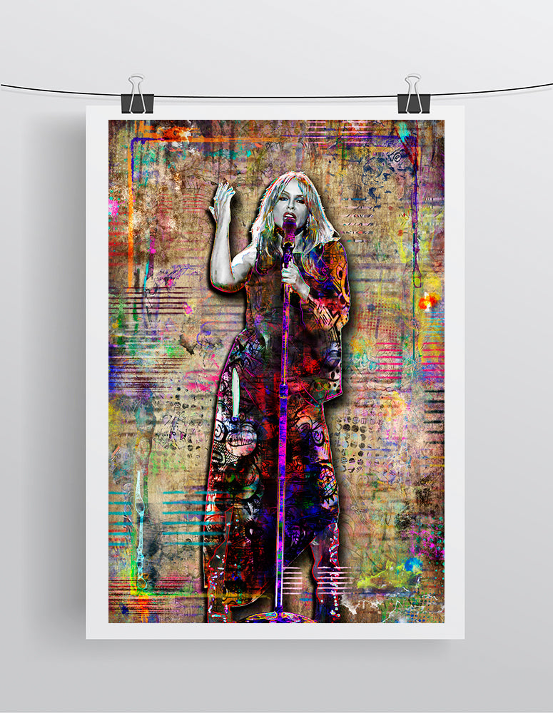 Kylie Minogue Poster, Kylie Minogue Tribute Fine Art – McQDesign