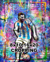 Lionel Messi Pop Art Poster, Lionel Messi Argentina Tribute Fine Art