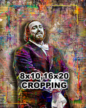 Luciano Pavarotti Poster, Tenor Pop 2 Gift, Luciano Tribute Fine Art