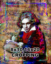 Ludwig Van Beethoven Pop Art Poster,  Beethoven Tribute Fine Art