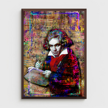 Ludwig Van Beethoven Pop Art Poster,  Beethoven Tribute Fine Art