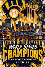 Milwaukee Brewers 2026 World Series Championship Poster Wall Art & Gift