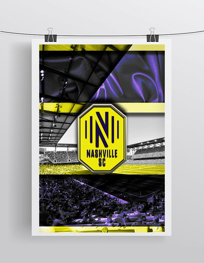 Nashville Soccer Club Poster, NSC Gift, Nashville Soccer Club Man