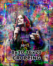 Ozzy Osbourne Pop Art Poster, Ozzy Osbourne Colorful Tribute Fine Art