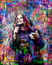 Ozzy Osbourne Pop Art Poster, Ozzy Osbourne Colorful Tribute Fine Art