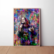 Ozzy Osbourne Pop Art Poster, Ozzy Osbourne Colorful Tribute Fine Art
