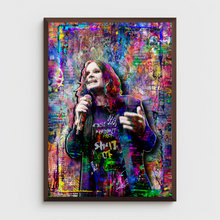 Ozzy Osbourne Pop Art Poster, Ozzy Osbourne Colorful Tribute Fine Art