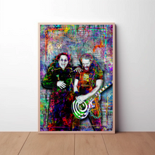 Ozzy Osbourne & Zakk Wylde Pop Art Poster, Ozzy and Zakk Colorful Tribute Fine Art