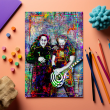 Ozzy Osbourne & Zakk Wylde Pop Art Poster, Ozzy and Zakk Colorful Tribute Fine Art