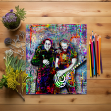 Ozzy Osbourne & Zakk Wylde Pop Art Poster, Ozzy and Zakk Colorful Tribute Fine Art