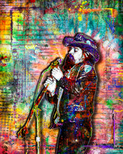 Ron "Pigpen" McKernan of The Grateful Dead Poster, Tie-dye Tribute Fine Art