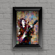 Rory Gallagher Poster, Rory Gallagher Guitar Tribute Fine Art