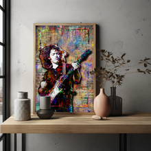 Rory Gallagher Poster, Rory Gallagher Guitar Tribute Fine Art