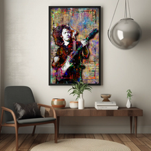 Rory Gallagher Poster, Rory Gallagher Guitar Tribute Fine Art